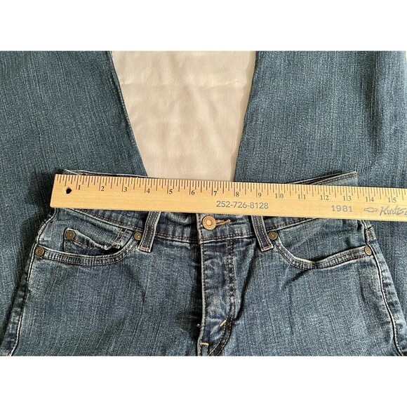 Levi's 512 Womens Size 8M Perfectly Slimming Bootcut Mid Rise Blue Jeans - Picture 4 of 8